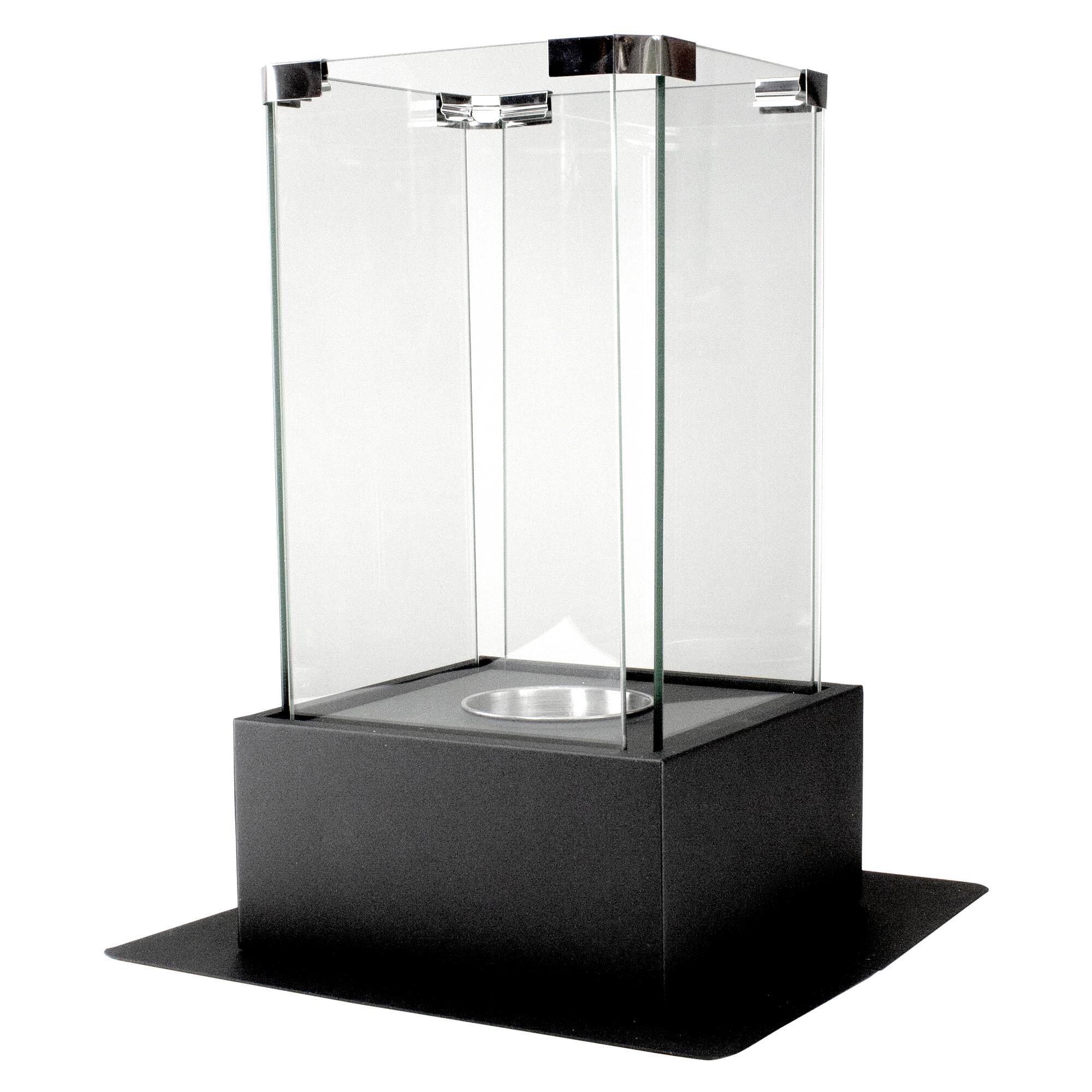 15" Bio Ethanol Ventless Portable Tabletop Fireplace with Flame Guard